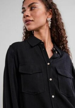 Yasviggi Damen Relaxed Fit - Overhemdblouse - Black -Yas 597db9e1b3f1428cb7c51d6c3b381fc2