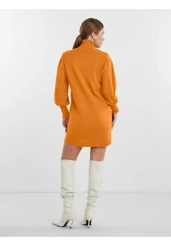 YAS Fonny Ls Roll Neck Noos - Gebreide Jurk - Orange Pepper -Yas 59eaaba164a945e290b46f3d0fd0e204