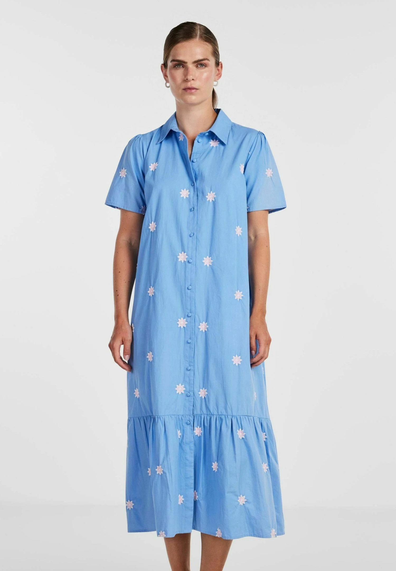 Yasembi Midi - Blousejurk - Little Boy Blue 3 Yasembi Midi - Blousejurk - Little Boy Blue