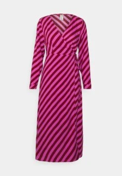 Yassavanna Wrap Dress - Jurk - Phlox Pink/Pink/Rhubarb -Yas 5b96d35417f146028f3007bde4b28a94
