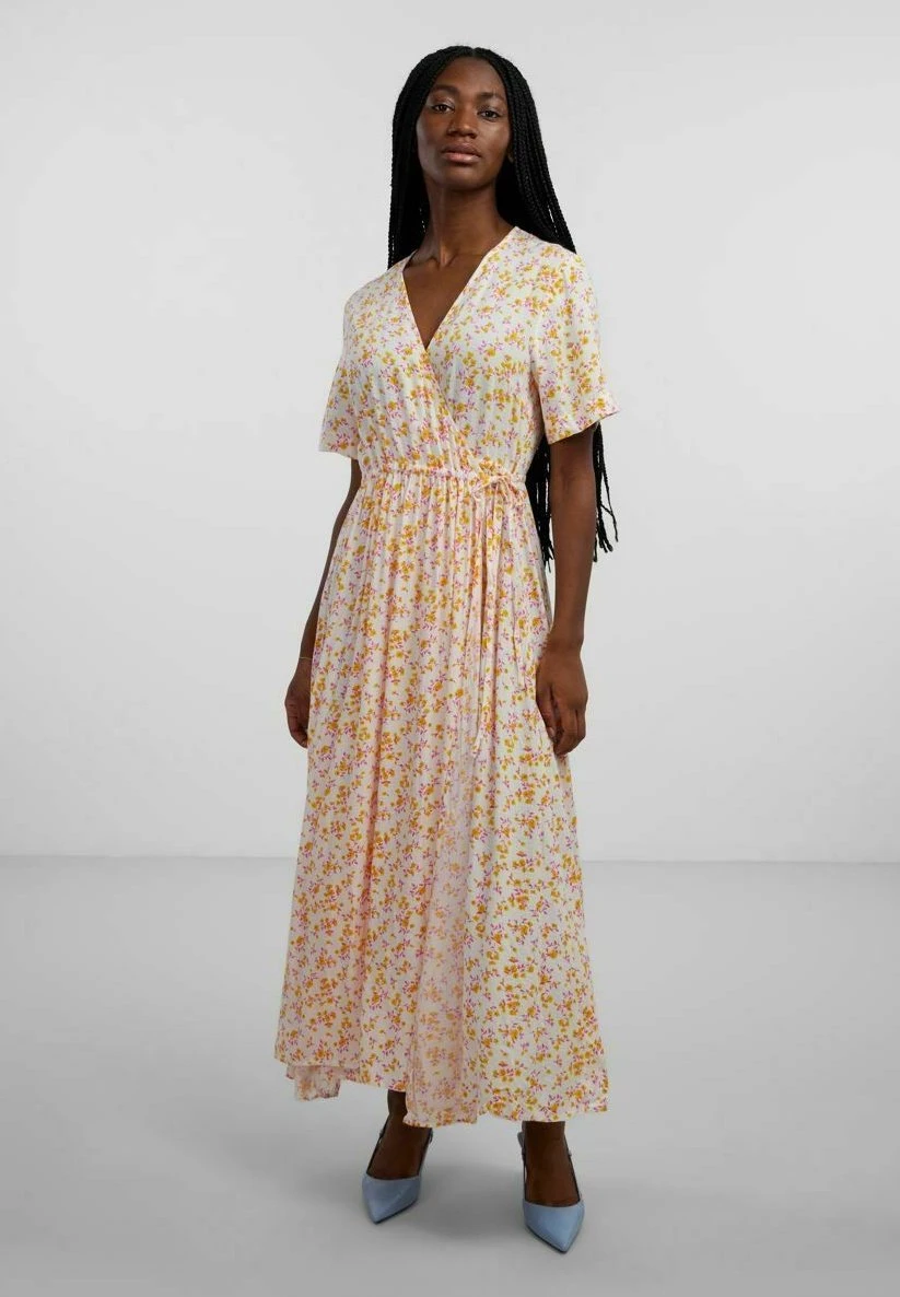 Yasmicca Long Wrap Dress - Jurk - Star White 3 Yasmicca Long Wrap Dress - Jurk - Star White