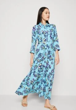 Yassavanna Long Shirt Dress - Maxi-Jurk - Blue Topaz -Yas 5eb875b07c7e43e88e1ed78fa7bba078