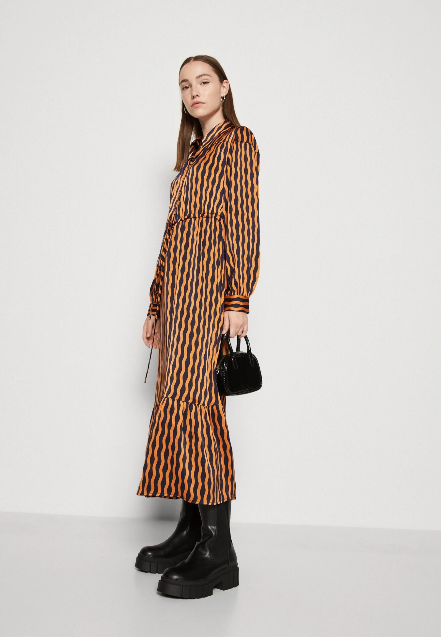 Yashalasa Long Dress - Blousejurk - Peacoat/Halasa 6 Yashalasa Long Dress - Blousejurk - Peacoat/Halasa - Afbeelding 4