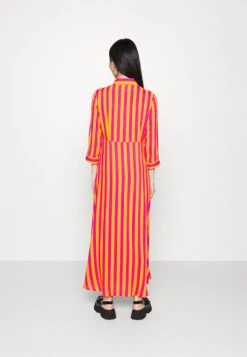 Yassavanna Long Shirt Dress- Maxi-Jurk - Orange Pepperstripes:Fuchsia Purple 10 Yassavanna Long Shirt Dress- Maxi-Jurk - Orange Pepperstripes:Fuchsia Purple -Yas 6125fae1d09549a7b5e9993b4676d450