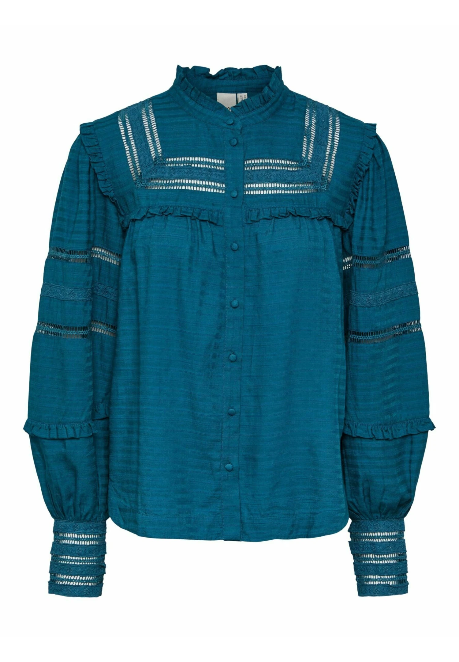 YAS Henja Ls - Blouse - Blue Coral 3 YAS Henja Ls - Blouse - Blue Coral