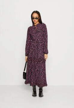 Yascharlot Long Dress - Jurk - Black/Charlot 9 Yascharlot Long Dress - Jurk - Black/Charlot -Yas 63868dfc3d78453b8f9bc2e7bba3bdbd