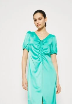 YAS Zura Drawstring Dress - Cocktailjurk - Green -Yas 64abbe8e2dcf4ca6b95cfc233c09a6b6