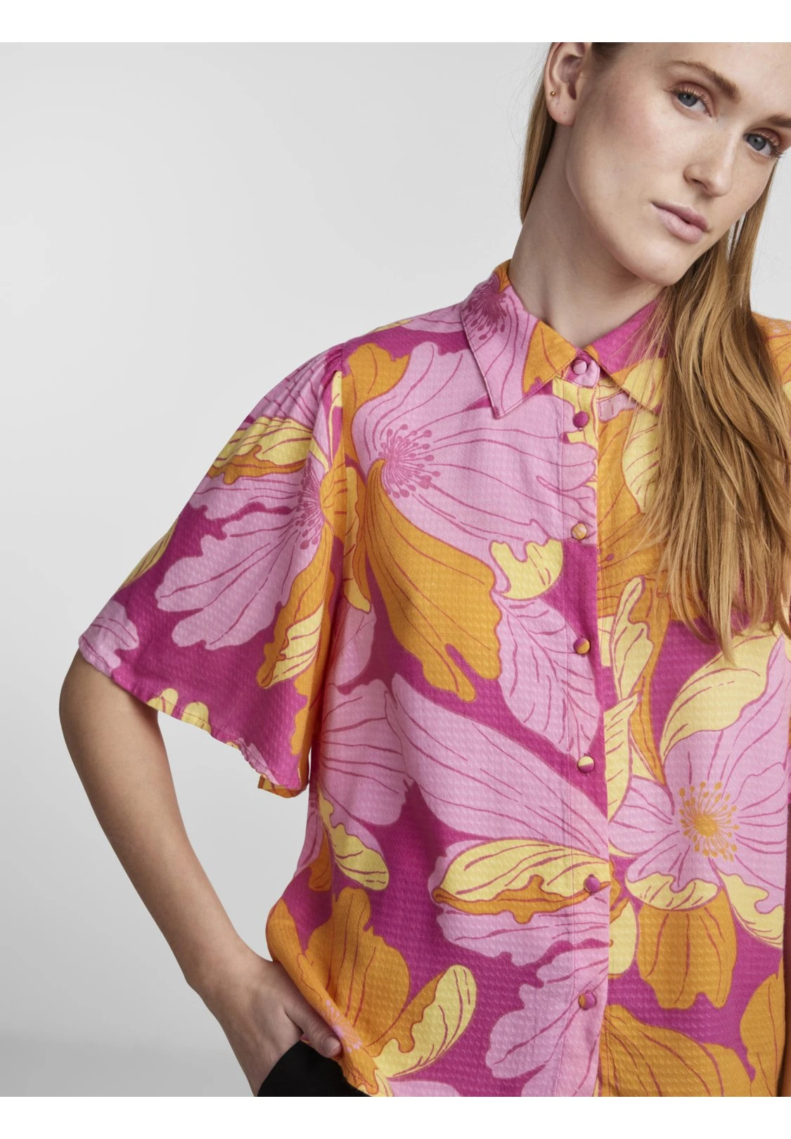 Yasfilippa - Overhemdblouse - Fuchsia Purple 6 Yasfilippa - Overhemdblouse - Fuchsia Purple - Afbeelding 4