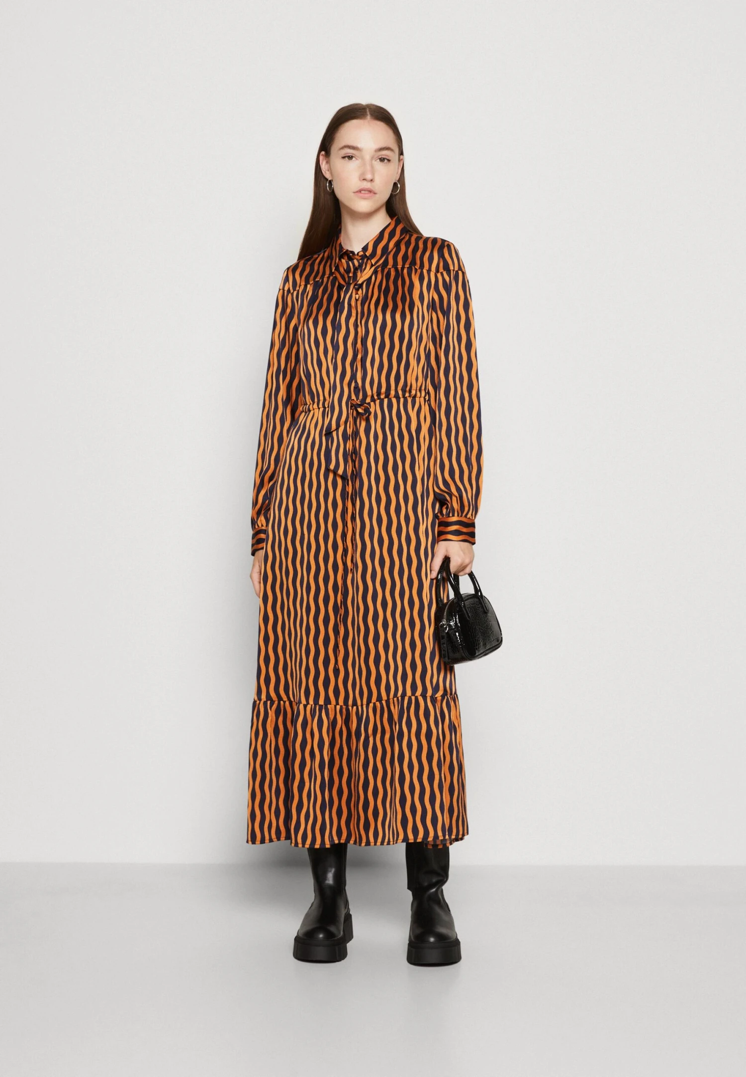 Yashalasa Long Dress - Blousejurk - Peacoat/Halasa 4 Yashalasa Long Dress - Blousejurk - Peacoat/Halasa - Afbeelding 2