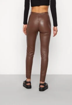Yaszeba Stretch - Leren Broek - Chestnut -Yas 6674af8b20934e0ca8a8727b68adad7d