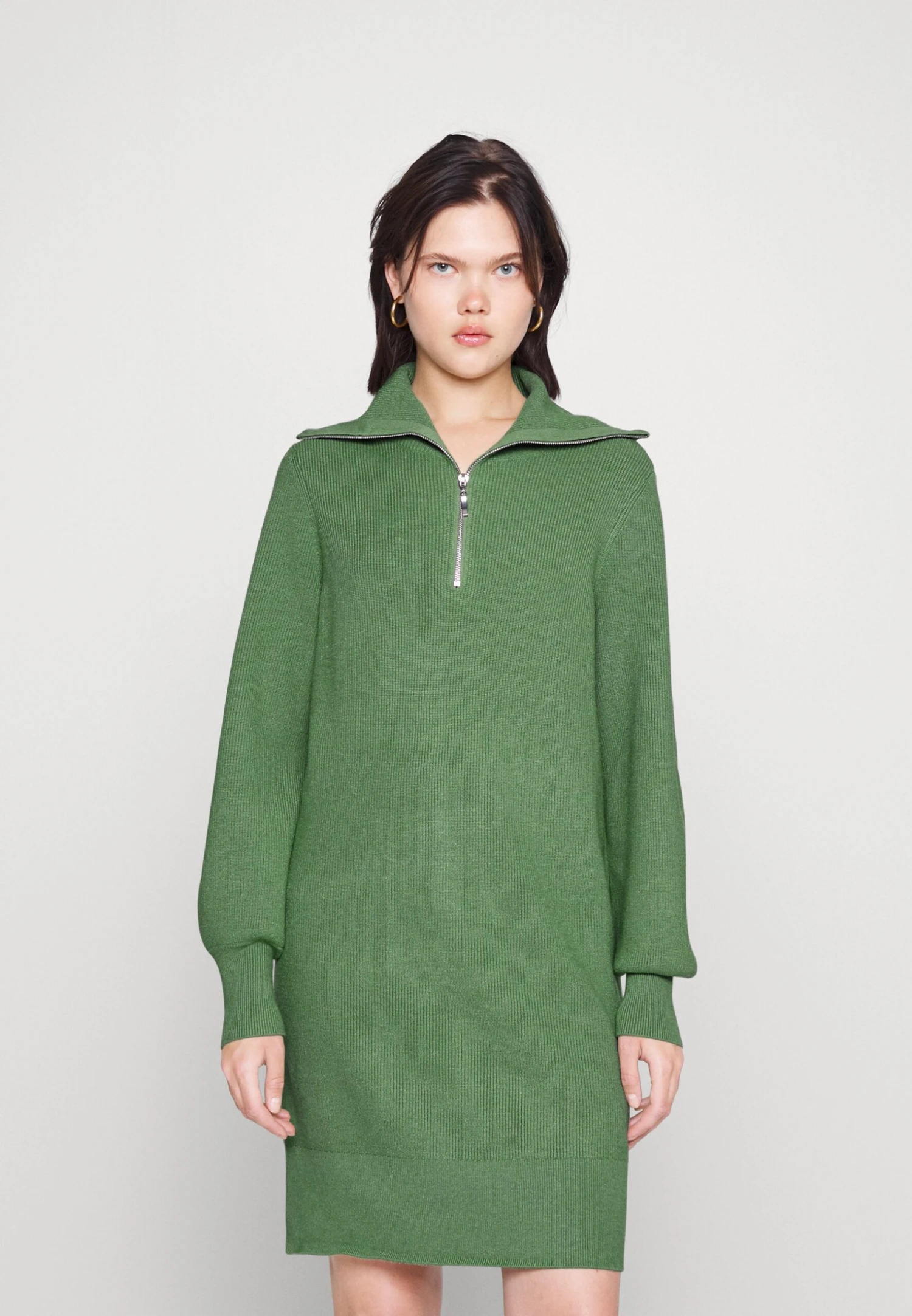 Yasdalma Zip Dress - Gebreide Jurk - Loden Frost 3 Yasdalma Zip Dress - Gebreide Jurk - Loden Frost