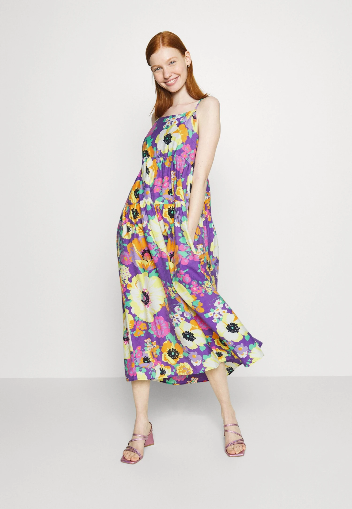 Yasspectrum Sl Long Dress S. - Maxi-Jurk - Deep Lavender/Spectrum Print 3 Yasspectrum Sl Long Dress S. - Maxi-Jurk - Deep Lavender/Spectrum Print