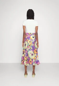 YAS Midi Wrap Skirt - A-Lijn Rok - Deep Lavender/Spectrum Print 10 YAS Midi Wrap Skirt - A-Lijn Rok - Deep Lavender/Spectrum Print -Yas 67b00ba5ae2a430a8a569f734bf01f95