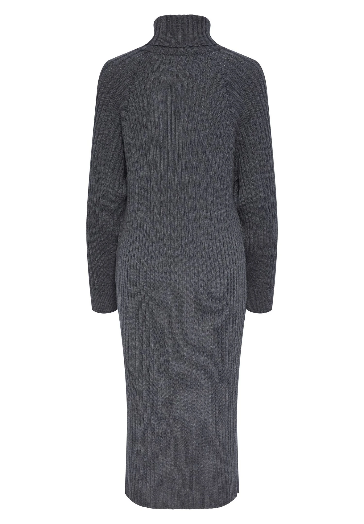 YAS Midi Rollneck S Noos - Gebreide Jurk - Grey 4 YAS Midi Rollneck S Noos - Gebreide Jurk - Grey - Afbeelding 2