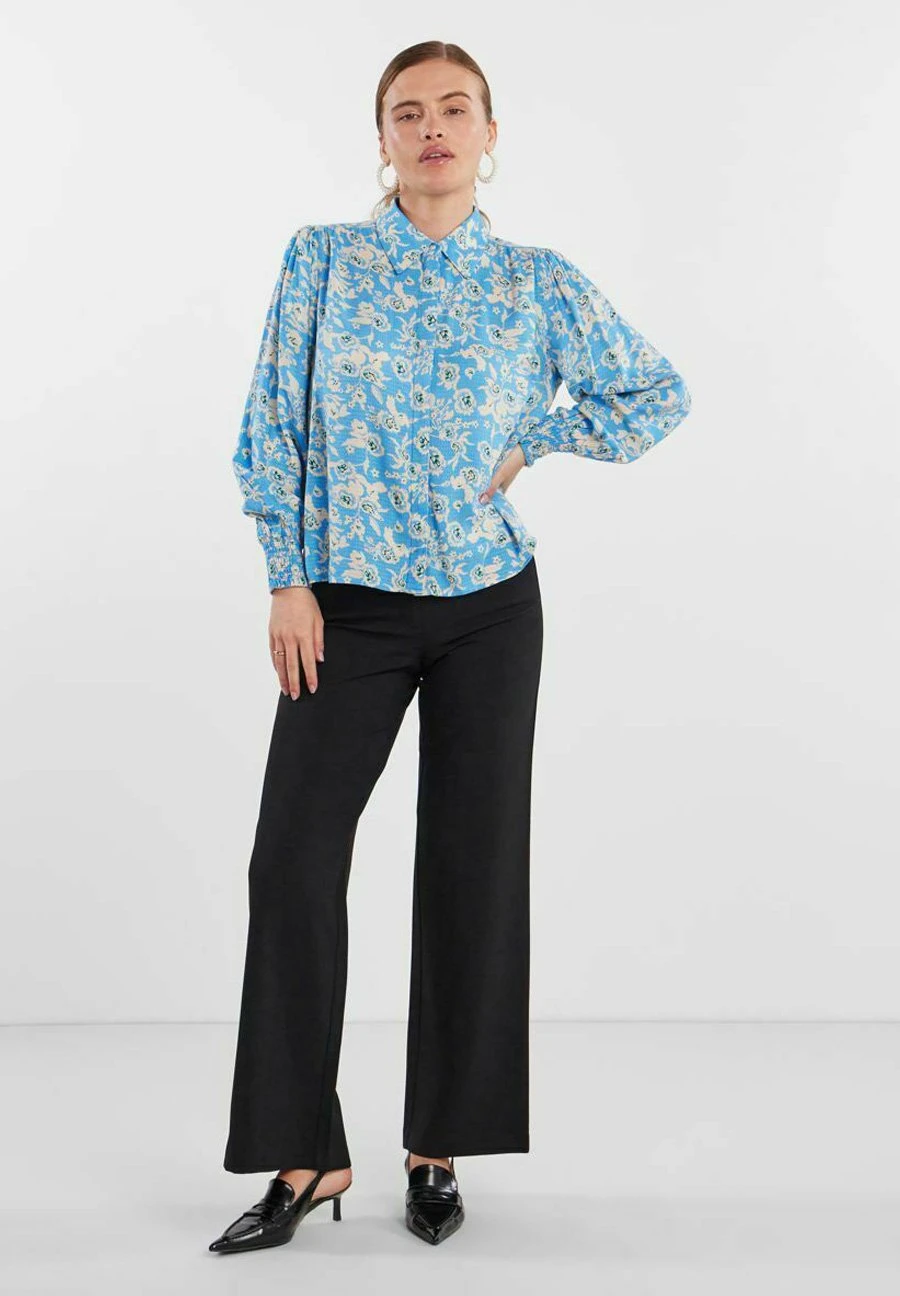 YAS Bimla - Overhemdblouse - Alaskan Blue 4 YAS Bimla - Overhemdblouse - Alaskan Blue - Afbeelding 2