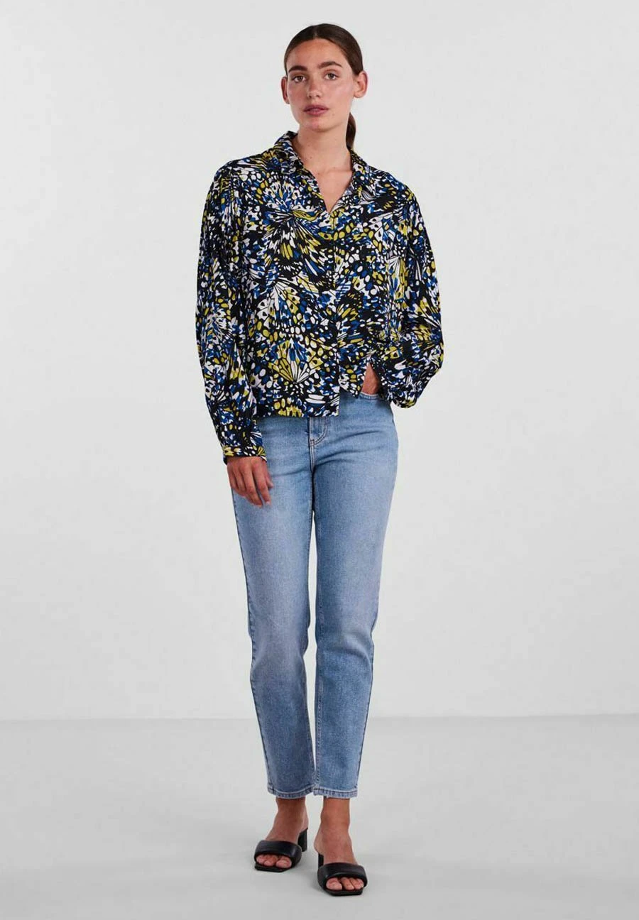 YAS Camofly - Overhemdblouse - Black 4 YAS Camofly - Overhemdblouse - Black - Afbeelding 2