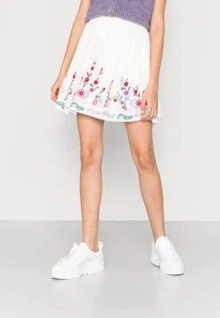 Yaschella Mini Skirt Fest - Minirok - Star White