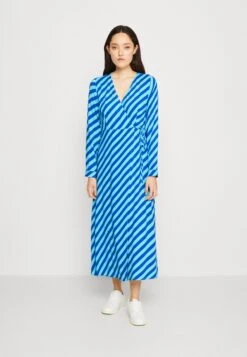 Yassavanna Long Wrap Dress - Jurk - Blue Stripe