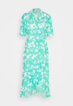 YAS Hawaii Midi Wrap Dress - Jurk - Star White -Yas 6bd5a1ab8c8c4955a9db222c2a4b94c5