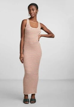 YAS Pepergrine Sl Ka - Maxi-Jurk - Birch -Yas 6e420883bcfd41e2820a446793828d39