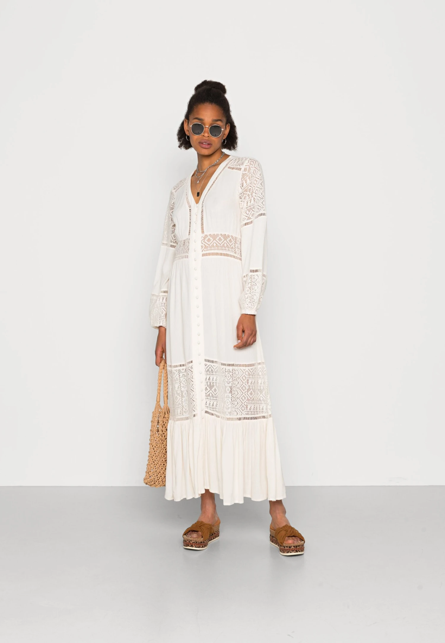 Yasmeza Long Dress - Blousejurk - Eggnog 4 Yasmeza Long Dress - Blousejurk - Eggnog - Afbeelding 2