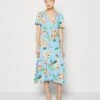 Yascimello Midi Wrap Dress - Jurk - Light Blue -Yas 72d73fc0bafb4033b4c898ca3271bb1a