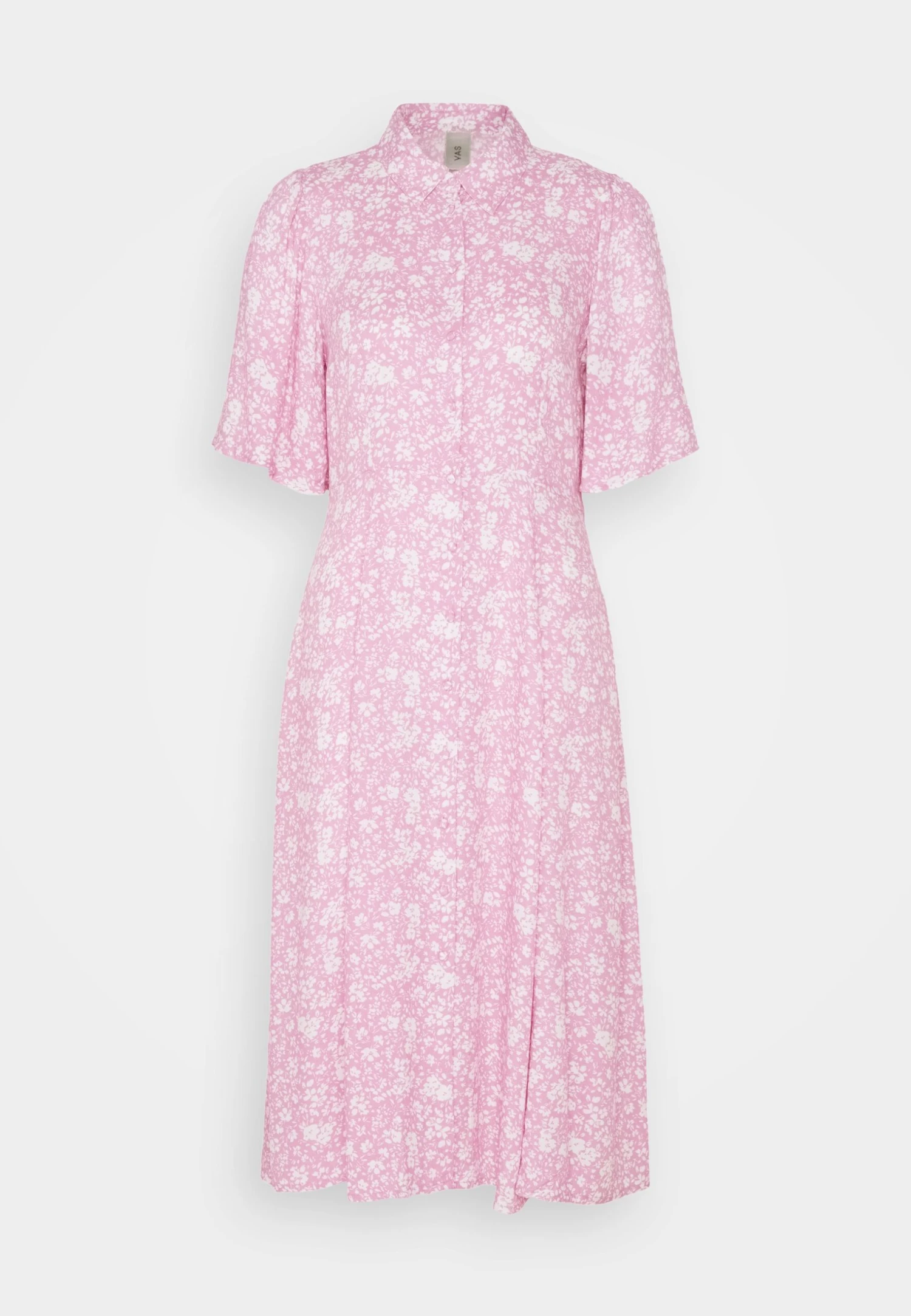 YAS Stelli 2/4 Midi Shirt Dress - Blousejurk - Pink 7 YAS Stelli 2/4 Midi Shirt Dress - Blousejurk - Pink - Afbeelding 5
