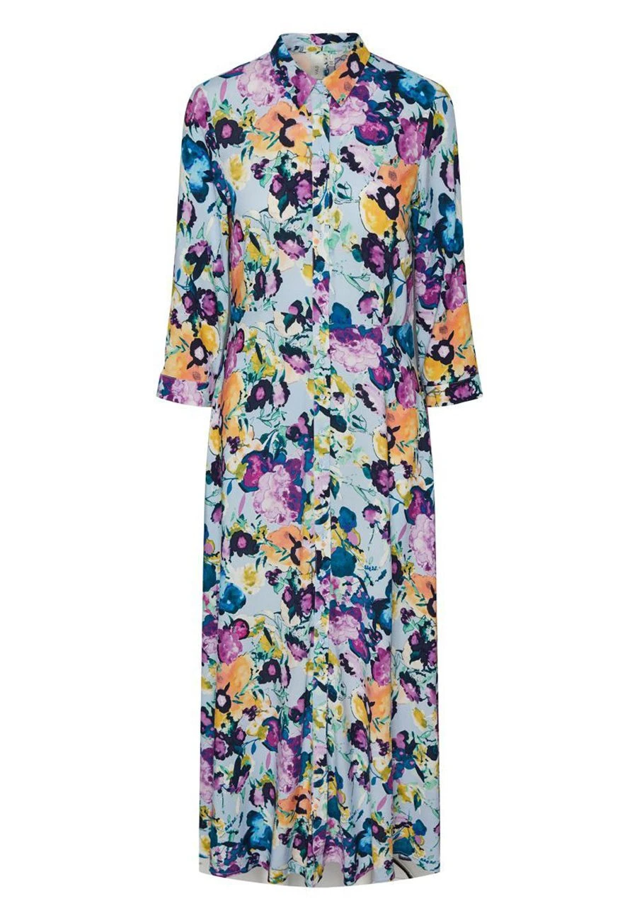 Yassavanna Long Shirt Dress - Maxi-Jurk - A12 Starterbox Kentucky Blue/Annina Prin 5 Yassavanna Long Shirt Dress - Maxi-Jurk - A12 Starterbox Kentucky Blue/Annina Prin - Afbeelding 3