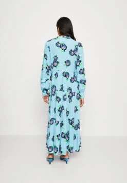 Yasrosola Long Dress - Maxi-Jurk - Blue Topaz/Rosola -Yas 799d48c0028a4a24901874852de03b59