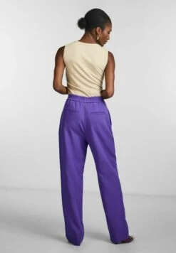 YAS Mit Weitem Bein - Broek - Prism Violet -Yas 7ca584f73259493fb0f6912b4f27f4b3