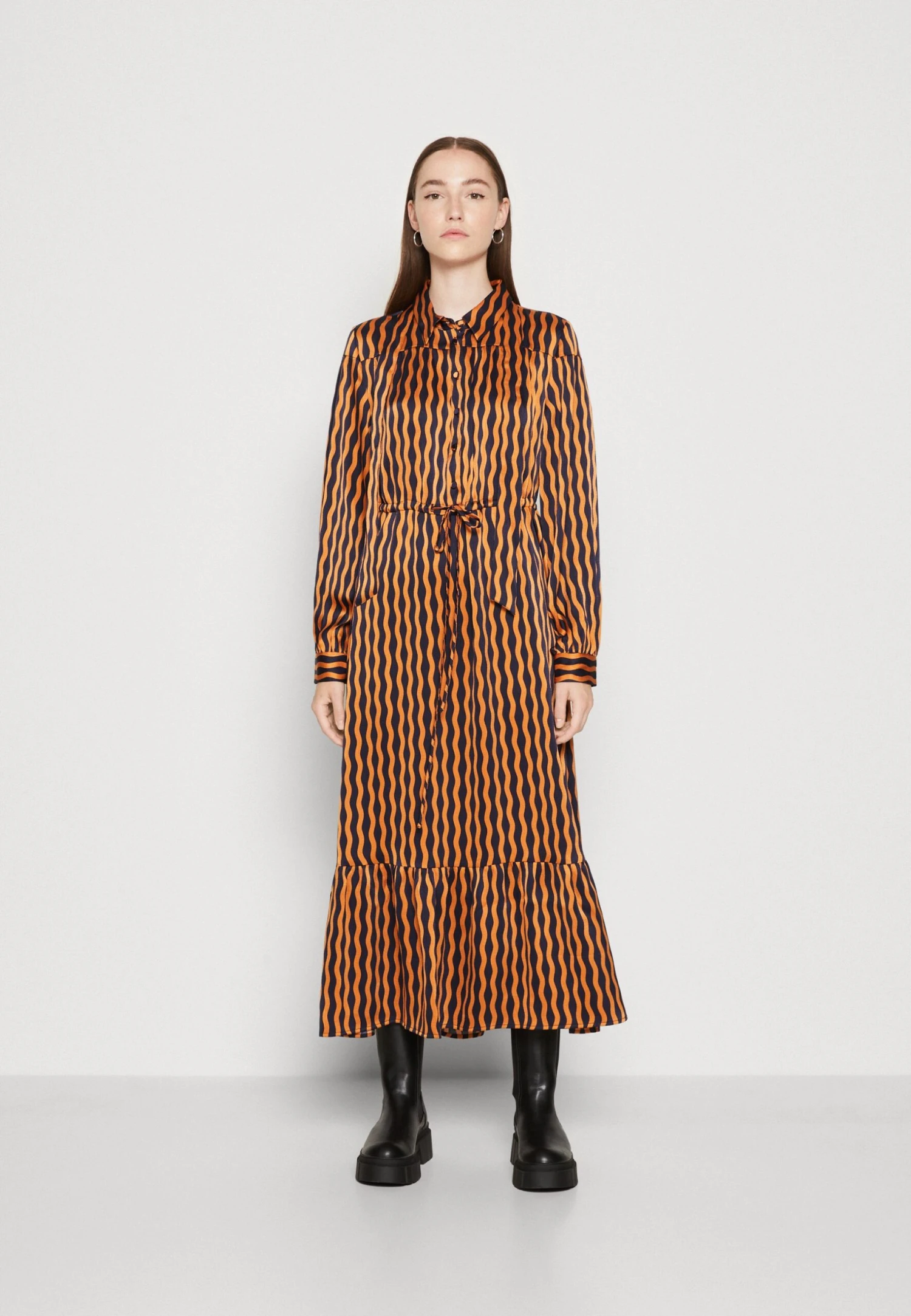 Yashalasa Long Dress - Blousejurk - Peacoat/Halasa 3 Yashalasa Long Dress - Blousejurk - Peacoat/Halasa