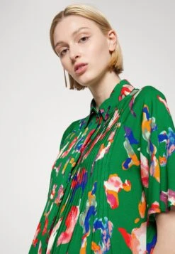 Yasbali Long Shirt Dress - Maxi-Jurk - Green -Yas 7fe28f8dc8bc4eaba2fa31fdf0f8065a