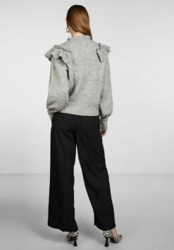 Yasbistra - Trui - Medium Grey Melange -Yas 82038609c608474895973001dd7abf24