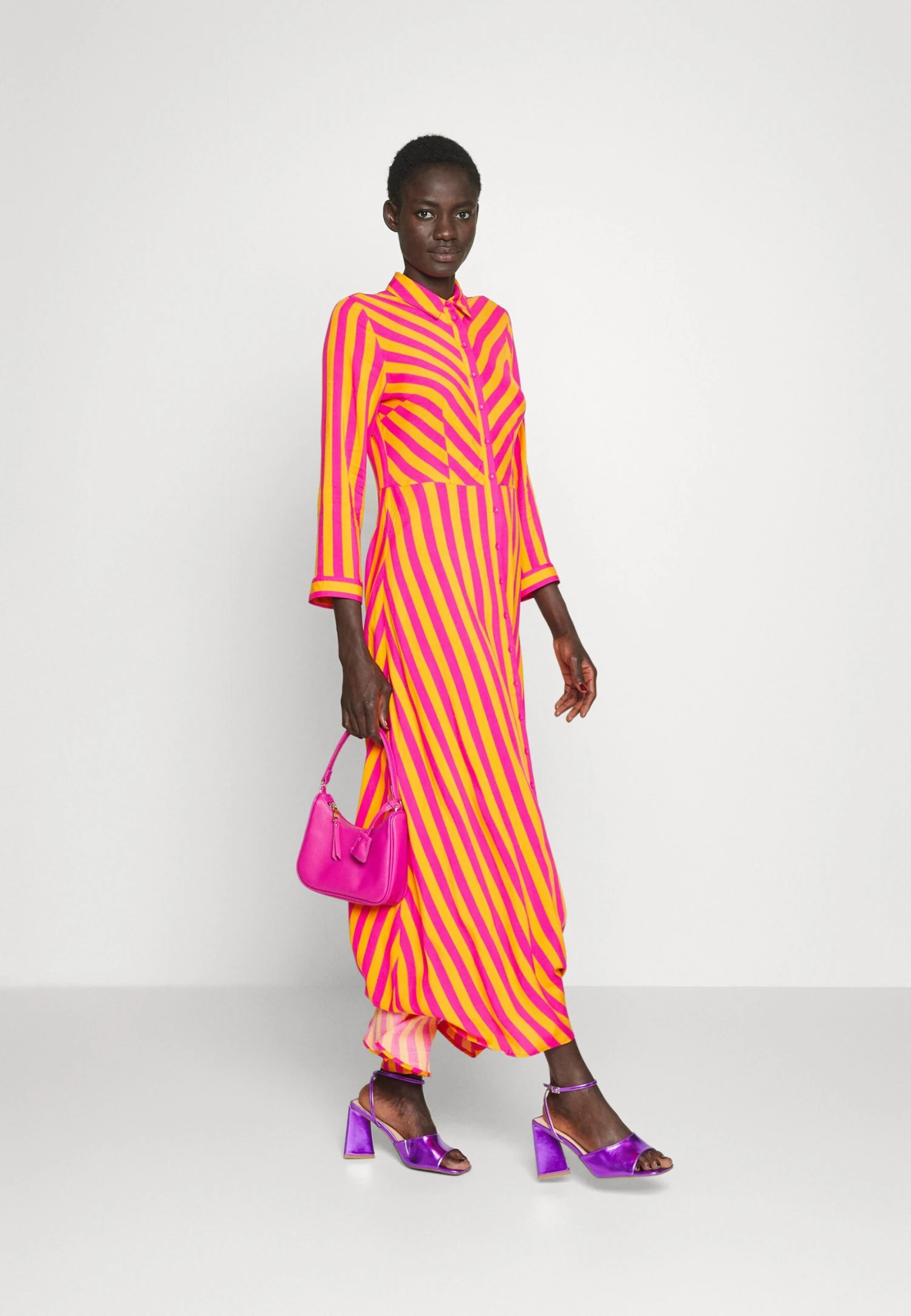 Yassavanna Dress - Maxi-Jurk - Orange Pepper/Fuchsia Purple 4 Yassavanna Dress - Maxi-Jurk - Orange Pepper/Fuchsia Purple - Afbeelding 2