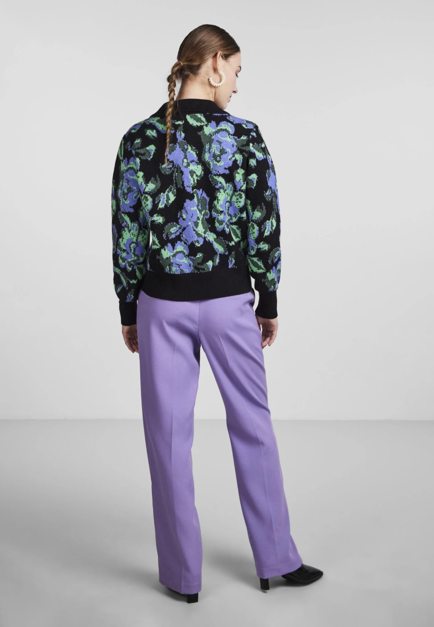 Yaslokira Longsleeve Cardigan- Vest - Black/Multi Colours 5 Yaslokira Longsleeve Cardigan- Vest - Black/Multi Colours - Afbeelding 3