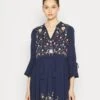 Yaschella 3/4 Tunic Dress - Jurk - Dark Blue 1 Yaschella 3/4 Tunic Dress - Jurk - Dark Blue -Yas 84820c21e536461f9f5ecd4525687456