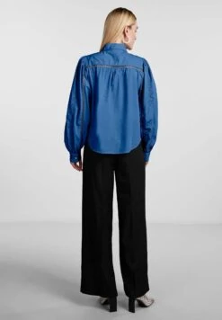 YAS Kenora Ls S Noos - Overhemdblouse - Federal Blue -Yas 868c94a5bc7146eca0616993663ab973