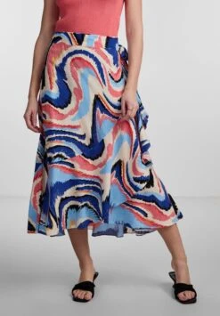 Yashildi Hw Midi- Wikkelrok - Birch/Hildi Print