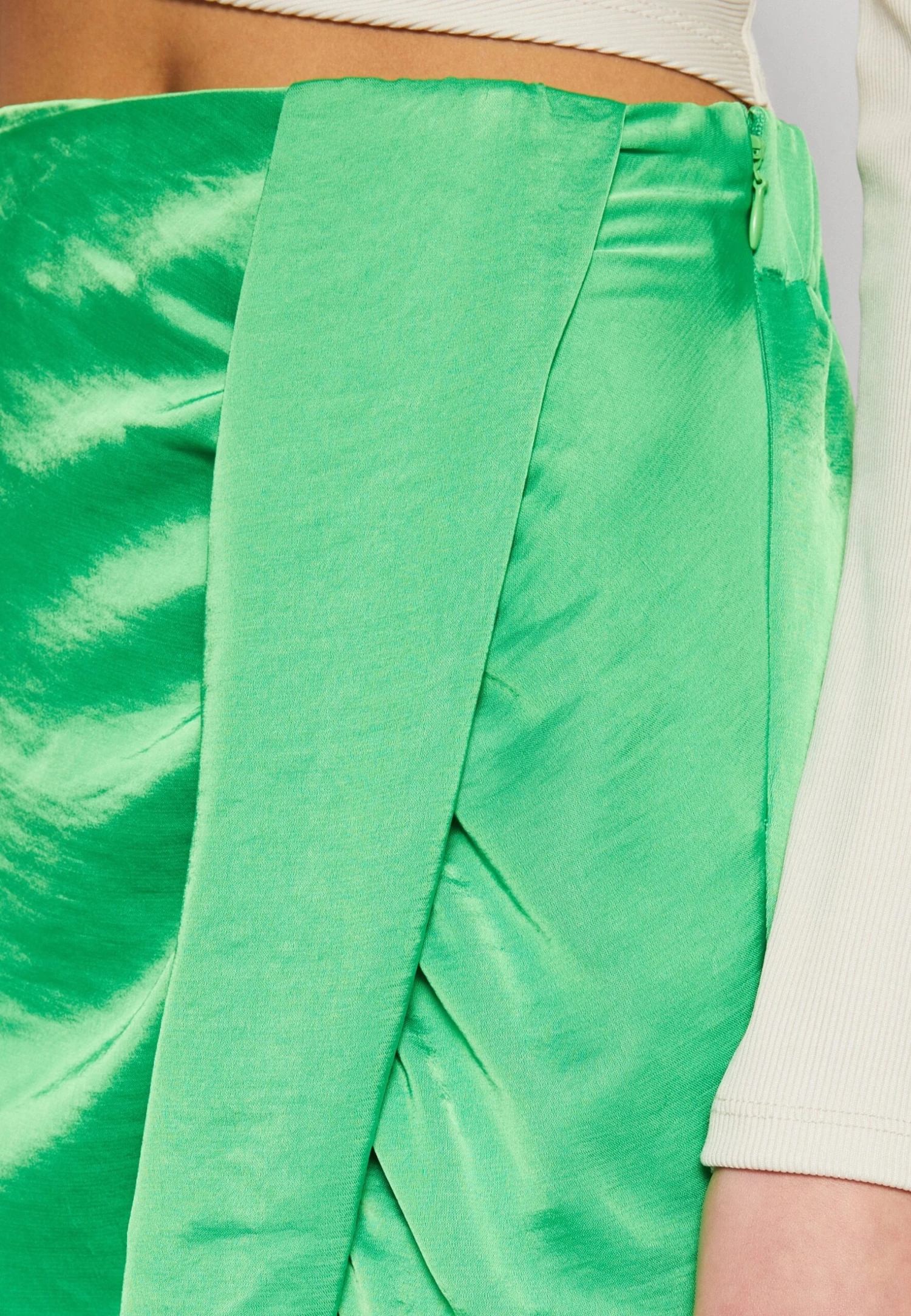 YAS Ivy Midi - Wikkelrok - Classic Green 8 YAS Ivy Midi - Wikkelrok - Classic Green - Afbeelding 6