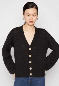 Yasbetricia Cardigan- Vest - Black -Yas 895b57e7eb1c48cc8151aa90875146e1