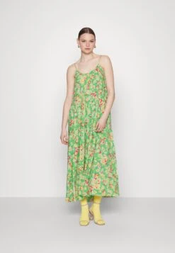 Yasuria Long Dress - Maxi-Jurk - Poison Green