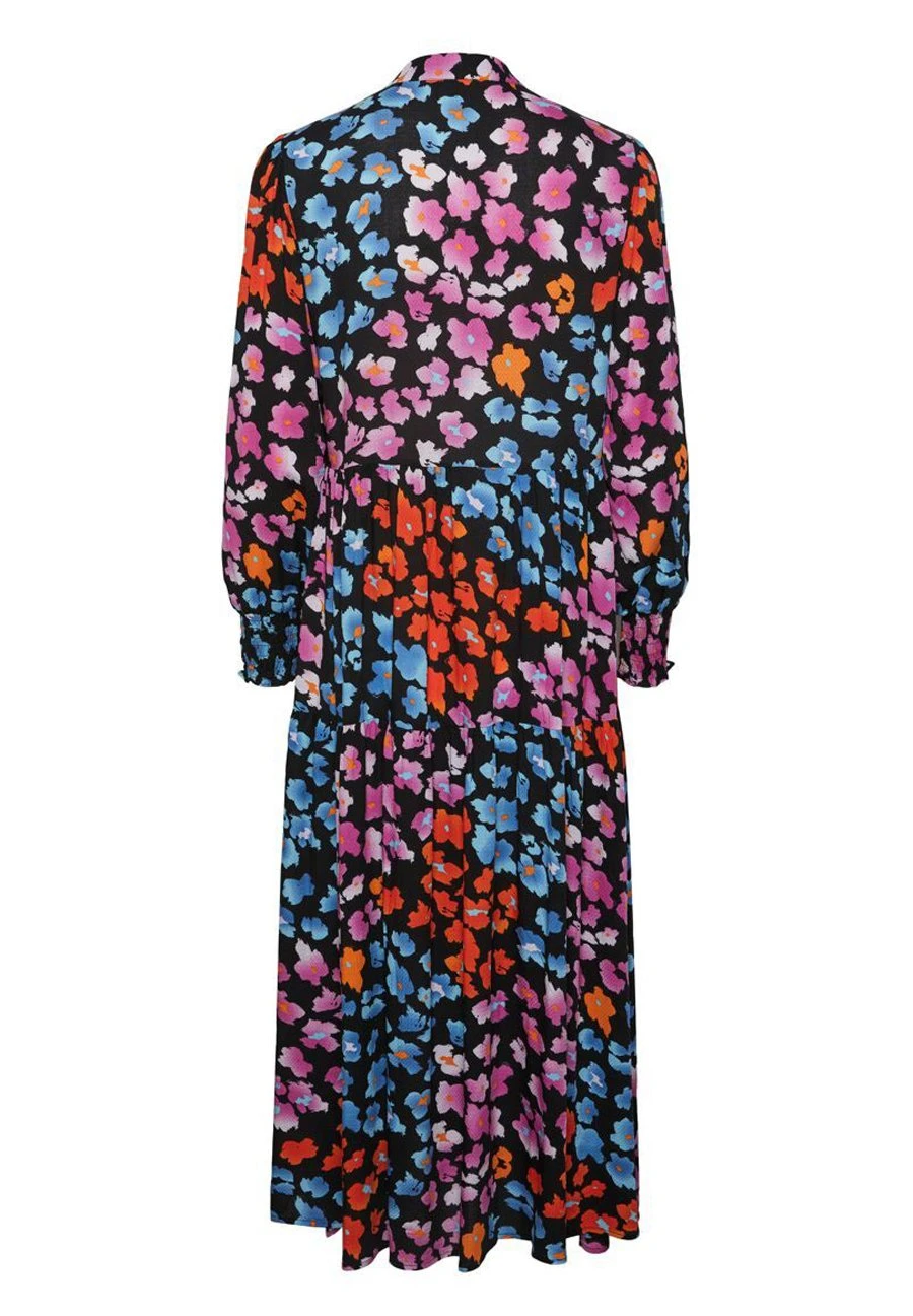 Yasalira Long Shirt Dress - Blousejurk - Blackaop Liro Print 8 Yasalira Long Shirt Dress - Blousejurk - Blackaop Liro Print - Afbeelding 6