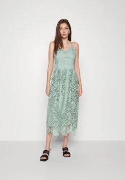 Yasliv Strap Midi Dress - Jurk - Green Milieu -Yas 946cf98d64794accb11d4b370efbc549