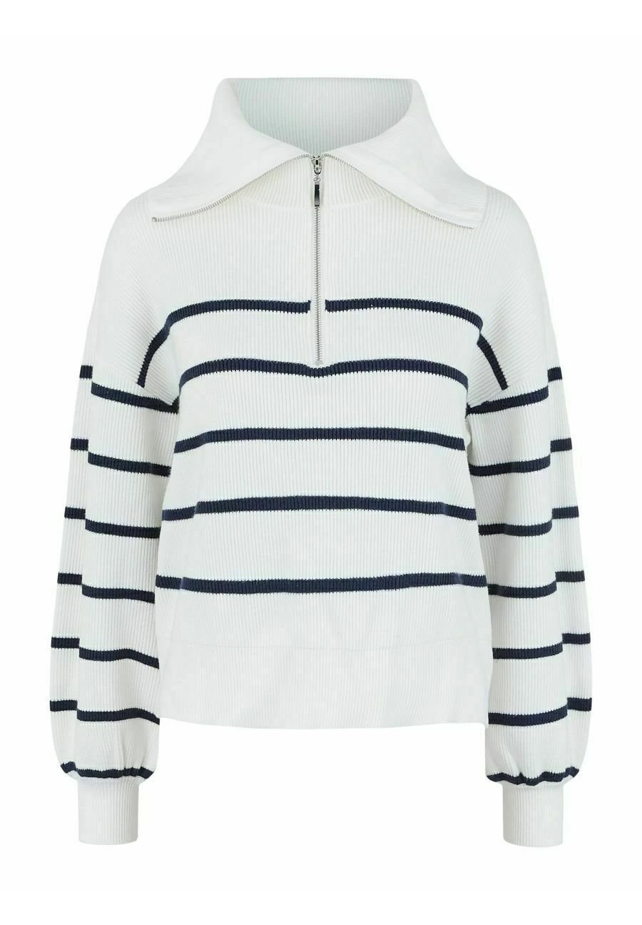 YAS Ls Zip Noos - Trui - Star White 6 YAS Ls Zip Noos - Trui - Star White - Afbeelding 5