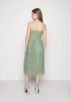 Yasliv Strap Midi Dress - Cocktailjurk - Green Milieu -Yas 996aa405c7c04166835480eb94861bce