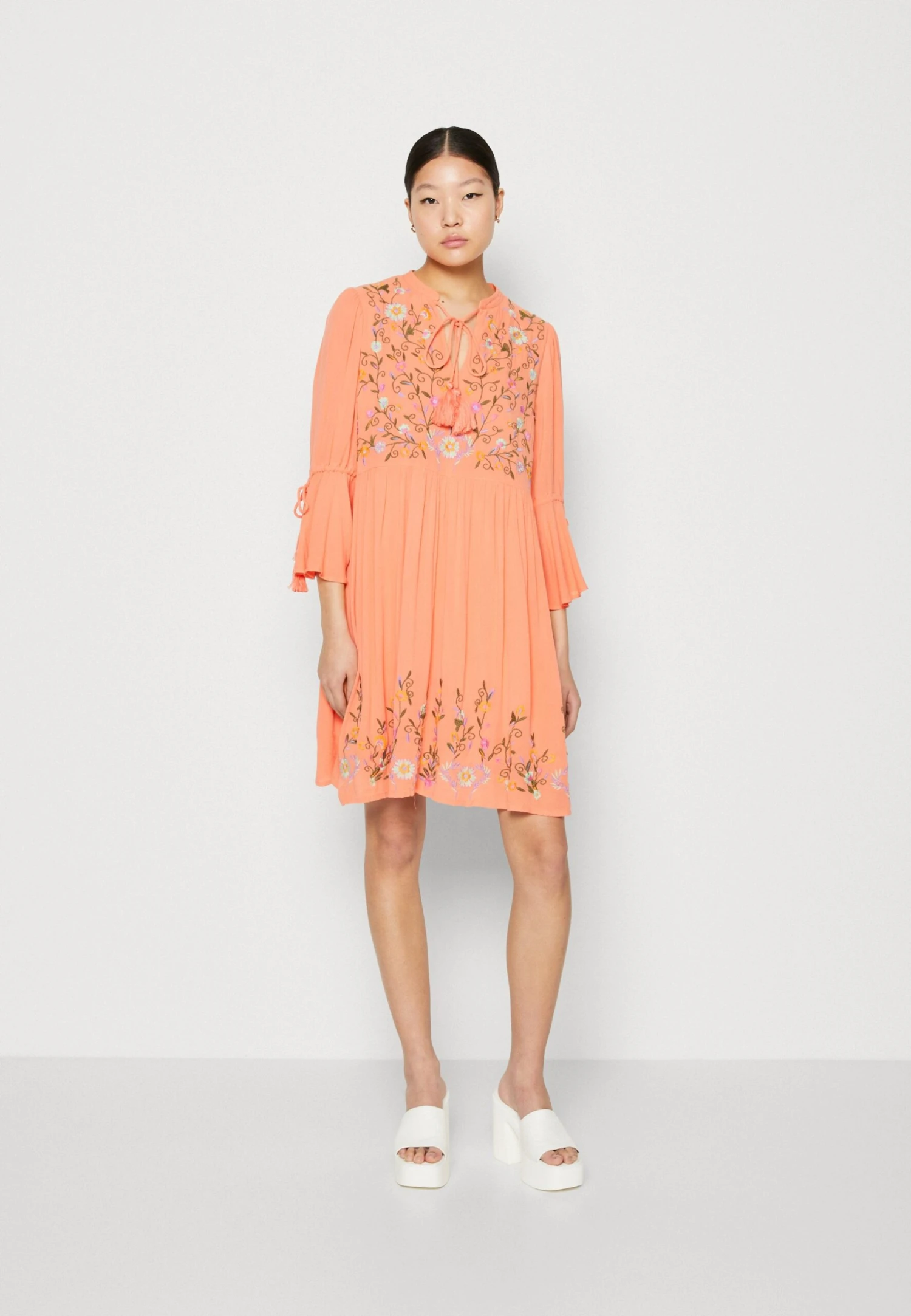 Yaschella 3/4 Tunic Dress - Jurk - Apricot 3 Yaschella 3/4 Tunic Dress - Jurk - Apricot
