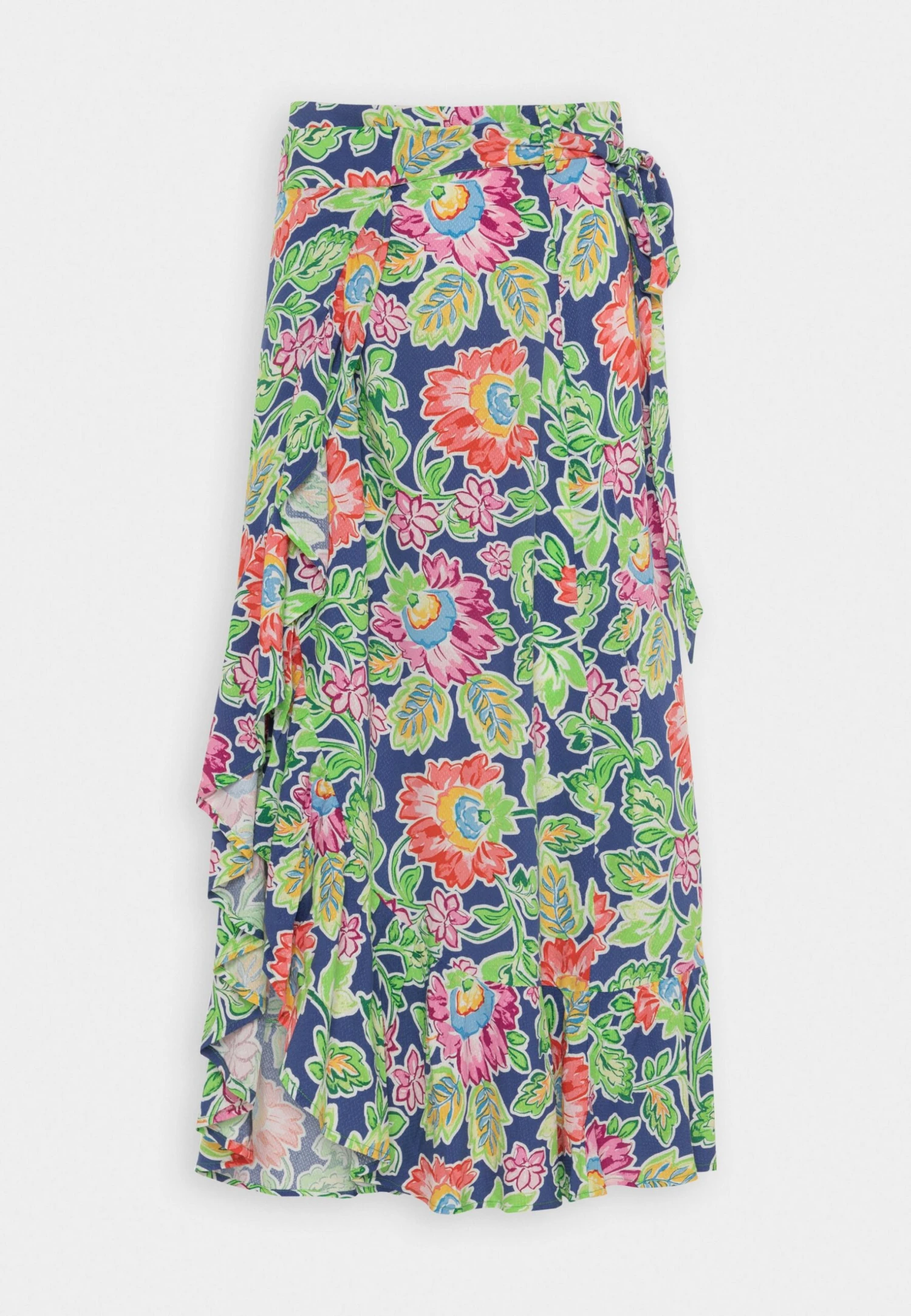 Yasindo Wrap Long Skirt - Wikkelrok - Deep Ultramarine/Indo 6 Yasindo Wrap Long Skirt - Wikkelrok - Deep Ultramarine/Indo - Afbeelding 4