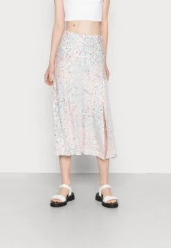 Yaslini Midi Skirt - Maxirok - Soft Pink/Lini Print