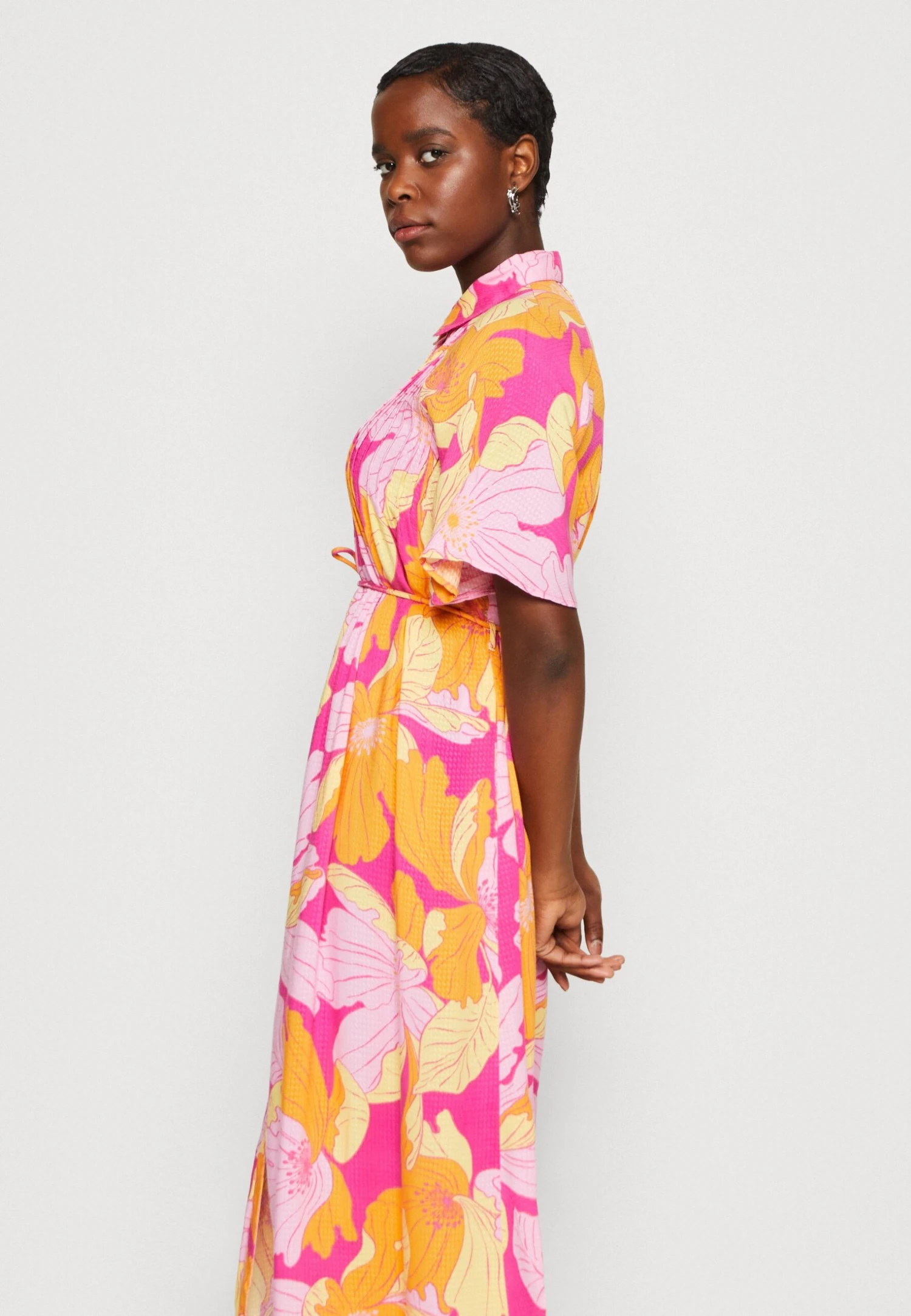 Yasfilippa Long Shirt Dress- Blousejurk - Fuchsia Purple 6 Yasfilippa Long Shirt Dress- Blousejurk - Fuchsia Purple - Afbeelding 4
