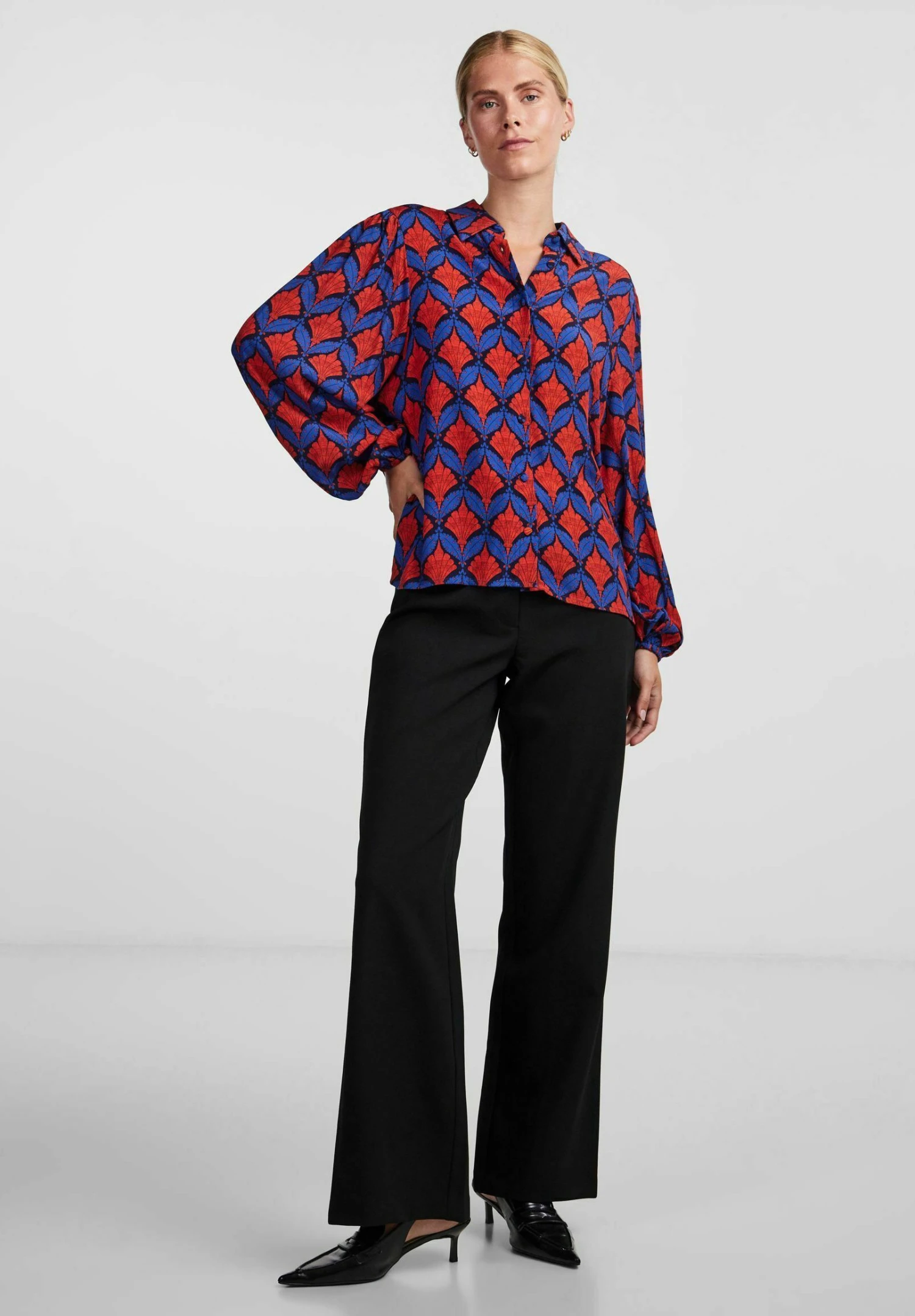 YAS Fima Ls S Noos - Overhemdblouse - Surf The Web 4 YAS Fima Ls S Noos - Overhemdblouse - Surf The Web - Afbeelding 2